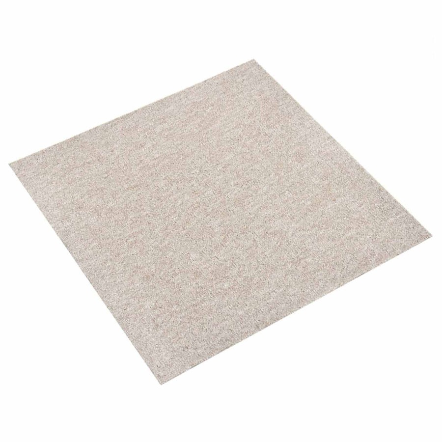 Tapijt 20 pcs Licht Beige 50 x 50 cm 100% Polypropyleen