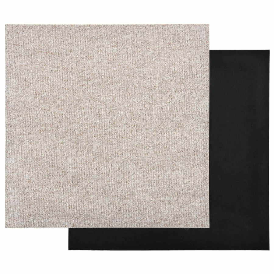 Tapijt 20 pcs Licht Beige 50 x 50 cm 100% Polypropyleen