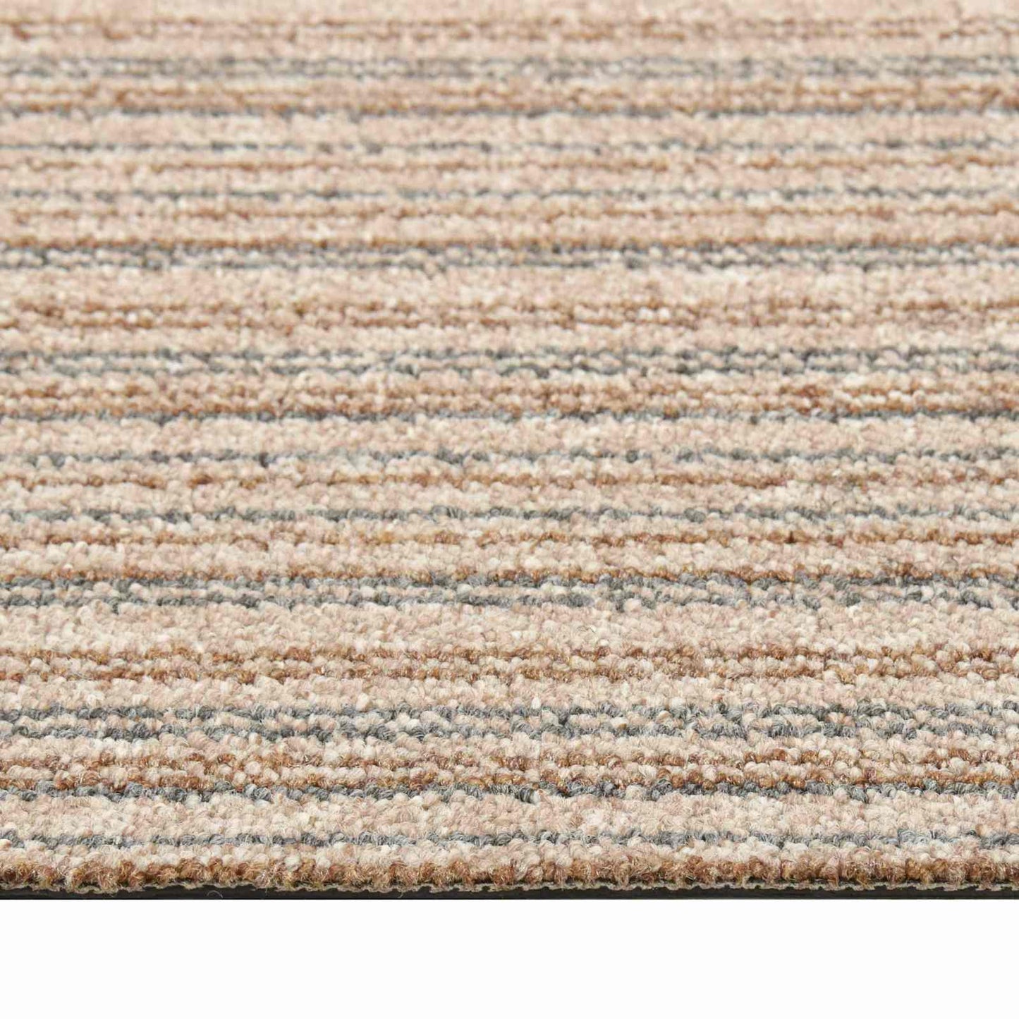 Tapijt 20 pcs Gestreept Beige 50 x 50 cm 100% Polypropyleen