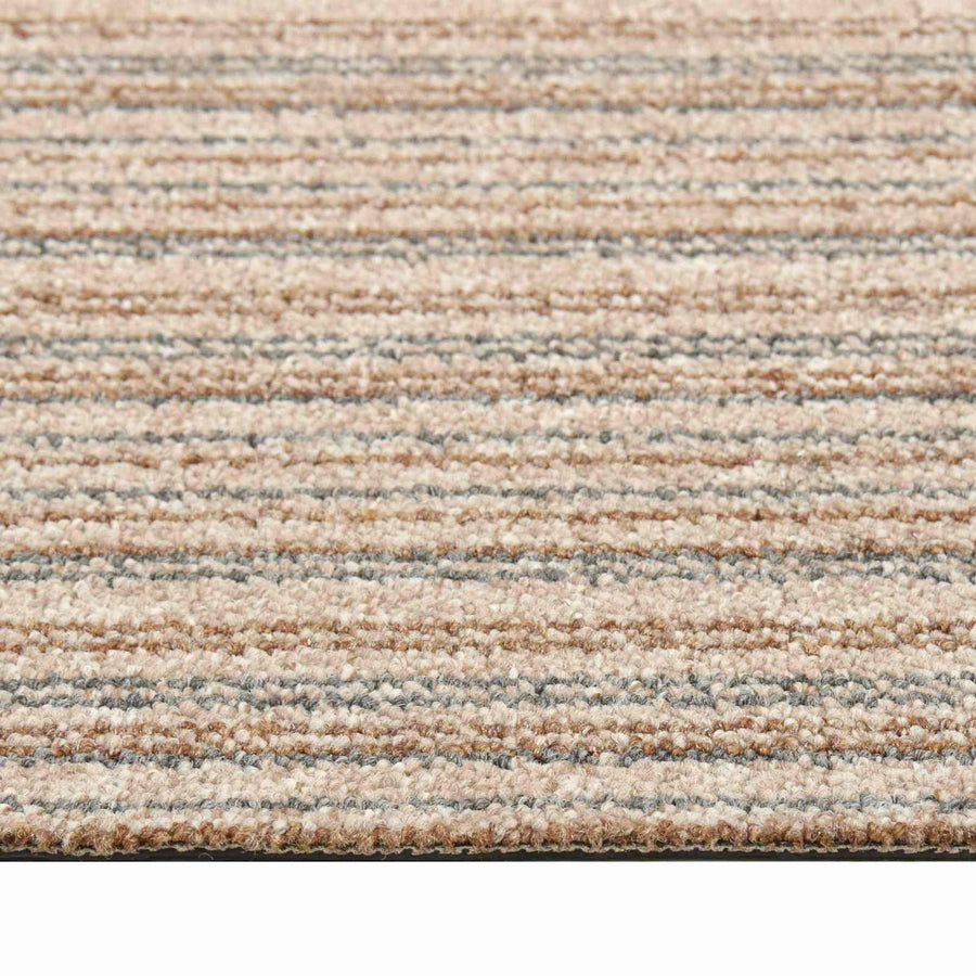 Tapijt 20 pcs Gestreept Beige 50 x 50 cm 100% Polypropyleen