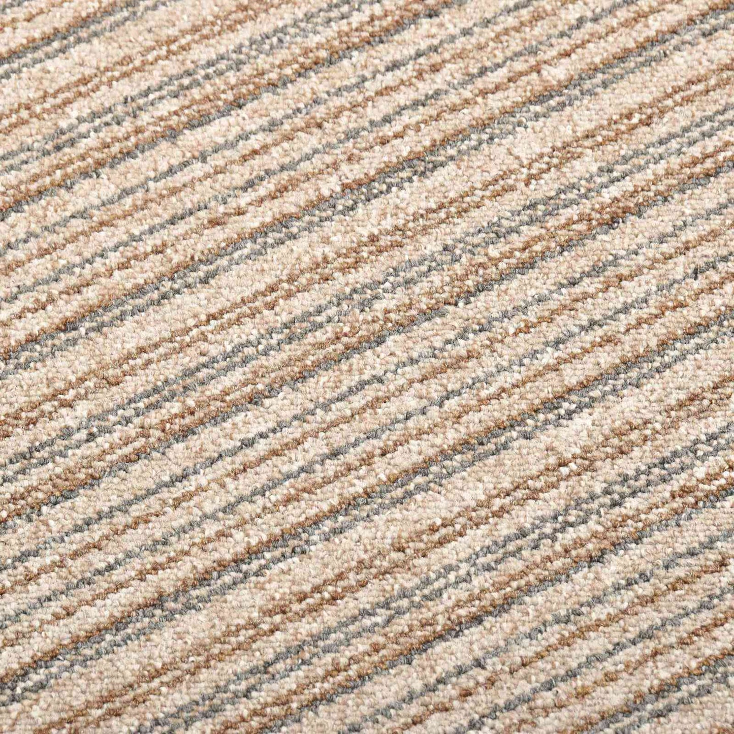 Tapijt 20 pcs Gestreept Beige 50 x 50 cm 100% Polypropyleen