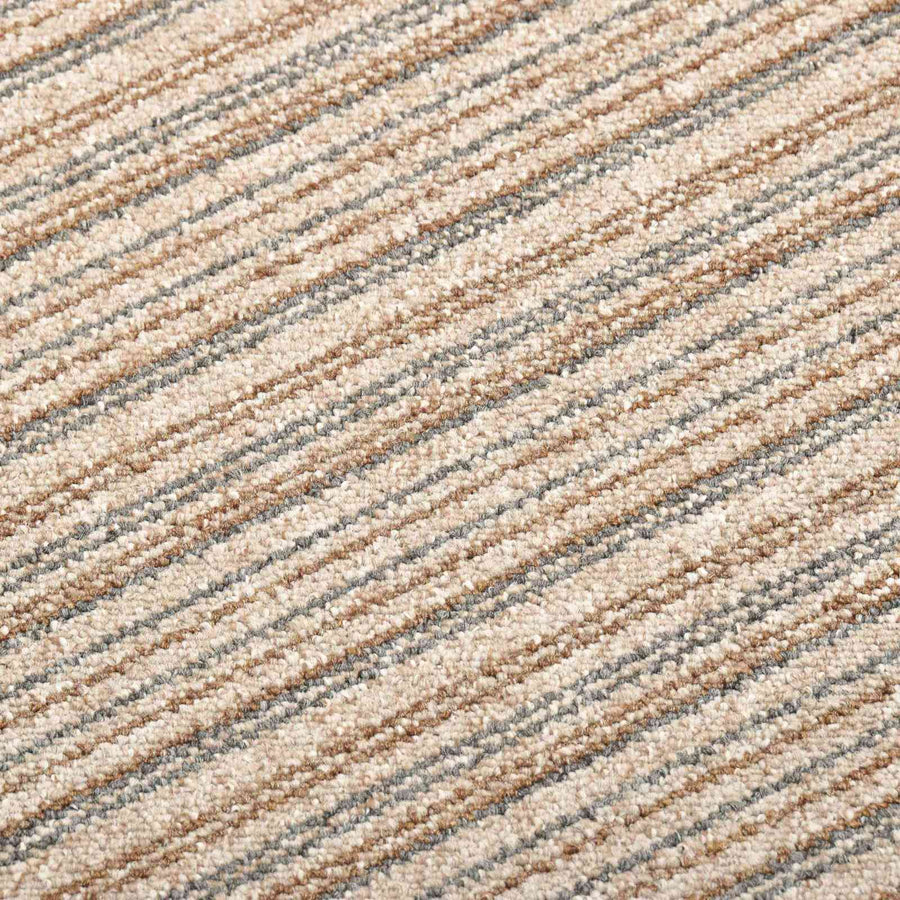 Tapijt 20 pcs Gestreept Beige 50 x 50 cm 100% Polypropyleen