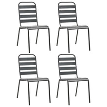 Tuinstoelen 4 St Gelat Ontwerp Staal Donkergrijs