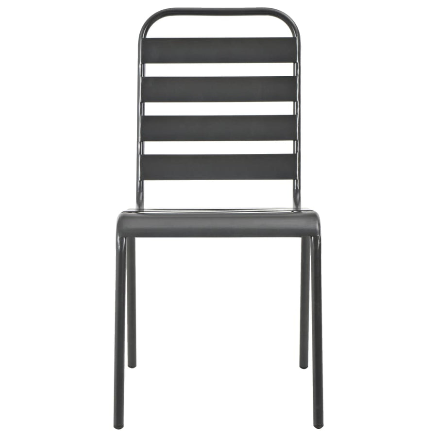 Tuinstoelen 4 St Gelat Ontwerp Staal Donkergrijs