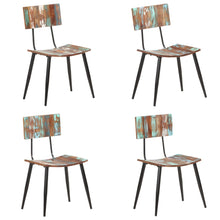 Eetkamerstoelen 4 St Massief Gerecycled Hout
