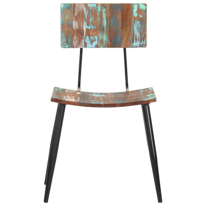 Eetkamerstoelen 4 St Massief Gerecycled Hout
