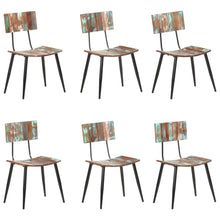 Eetkamerstoelen 6 St Massief Gerecycled Hout