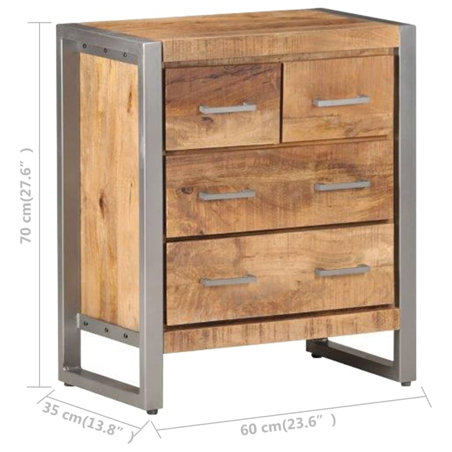 Dressoir 60X35X70 Cm Ruw Mangohout