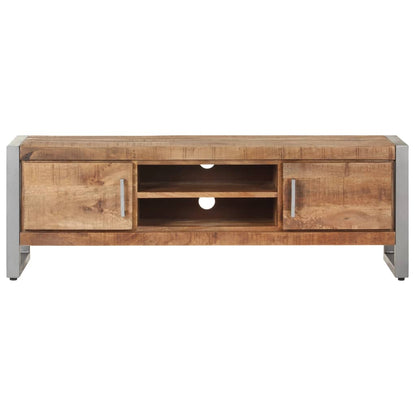 Tv-Meubel 120X30X40 Cm Ruw Mangohout Mozaïek