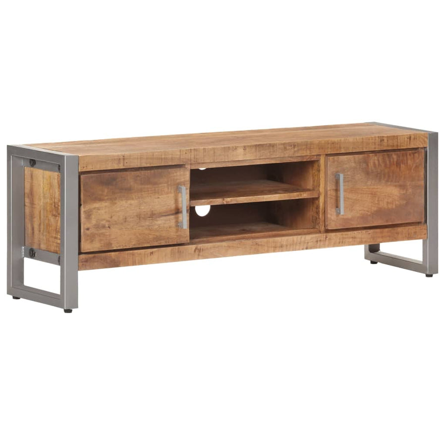 Tv-Meubel 120X30X40 Cm Ruw Mangohout Mozaïek
