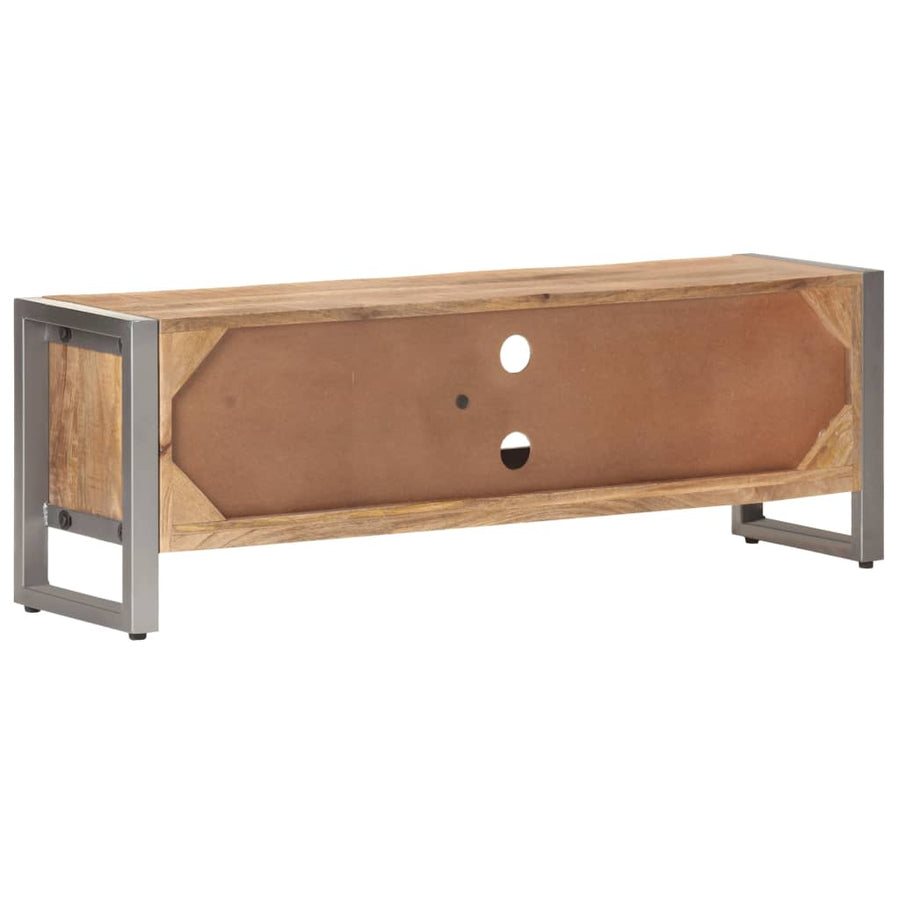 Tv-Meubel 120X30X40 Cm Ruw Mangohout Mozaïek