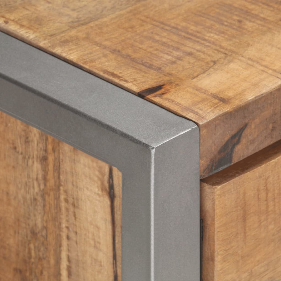 Tv-Meubel 120X30X40 Cm Ruw Mangohout Mozaïek