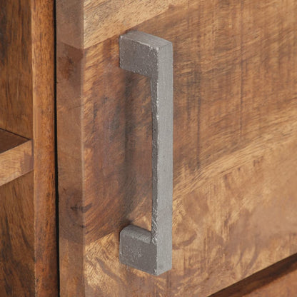 Tv-Meubel 120X30X40 Cm Ruw Mangohout Mozaïek