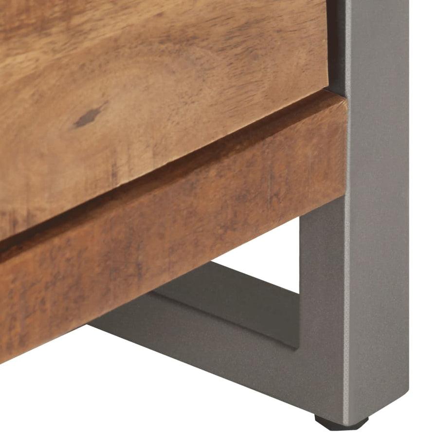 Tv-Meubel 120X30X40 Cm Ruw Mangohout Mozaïek