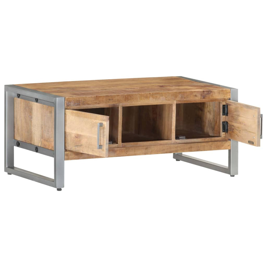 Salontafel 95X50X40 Cm Ruw Mangohout Mozaïek