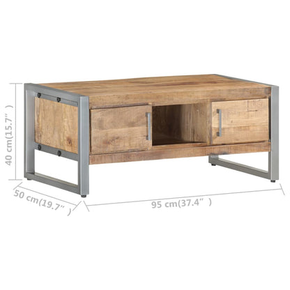 Salontafel 95X50X40 Cm Ruw Mangohout Mozaïek