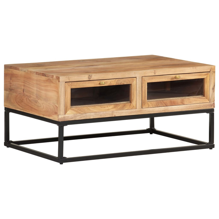Salontafel 90X60X40 Cm Massief Acaciahout