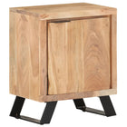 Nachtkastje 40x30x50 cm massief acaciahout