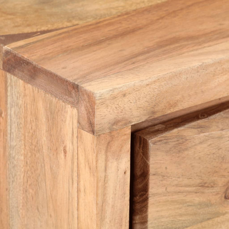 Wandtafel Met Natuurlijke Rand 100X35X76 Cm Massief Acaciahout