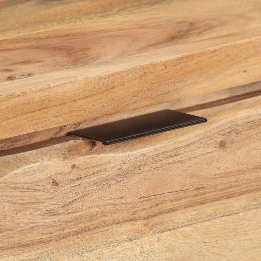 Wandtafel Met Natuurlijke Rand 100X35X76 Cm Massief Acaciahout