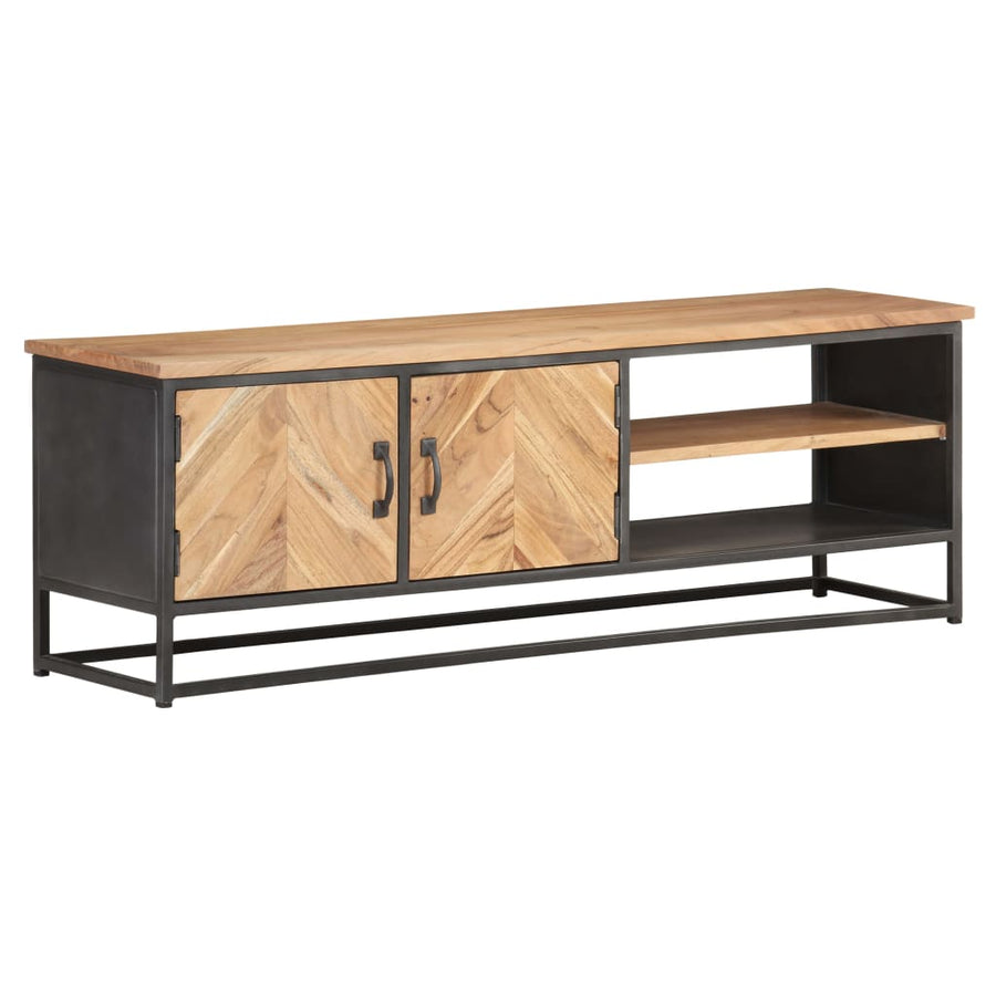Tv-Meubel 120X30X40 Cm Massief Acaciahout Mozaïek