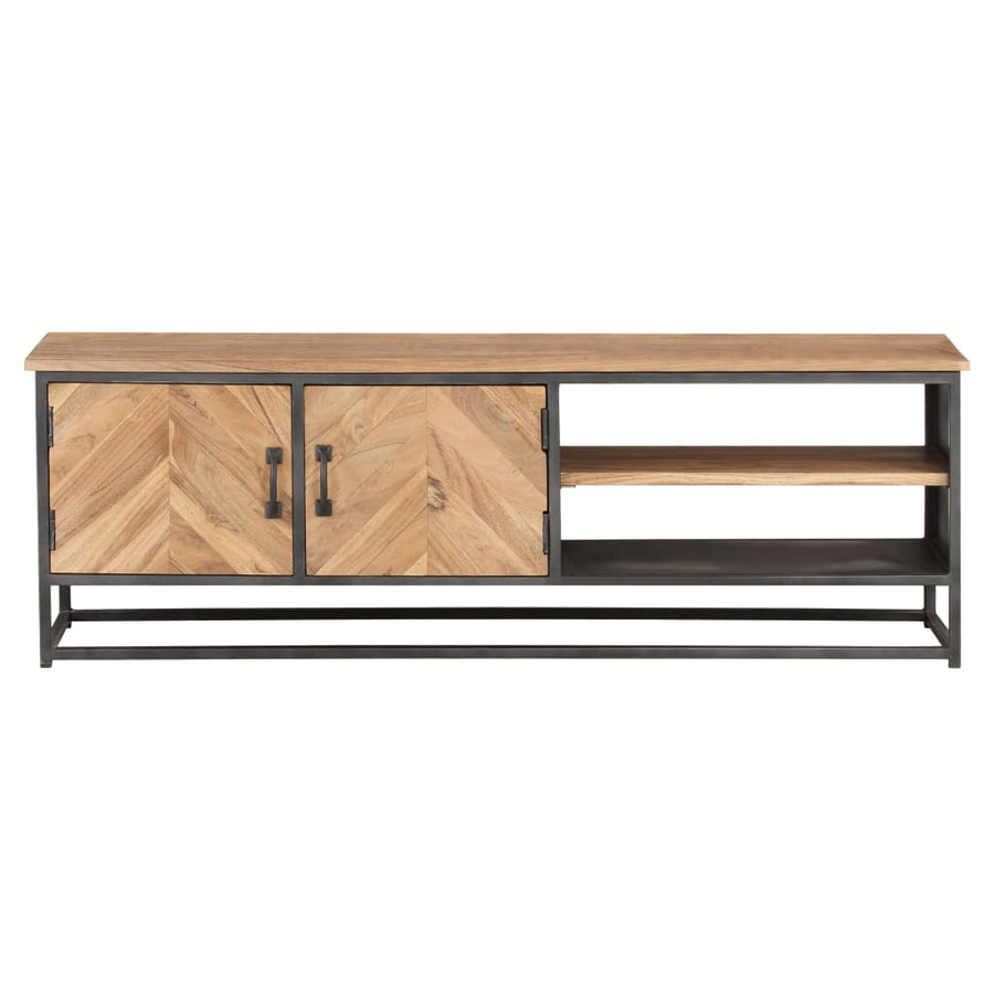 Tv-Meubel 120X30X40 Cm Massief Acaciahout Mozaïek