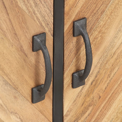 Tv-Meubel 120X30X40 Cm Massief Acaciahout Mozaïek