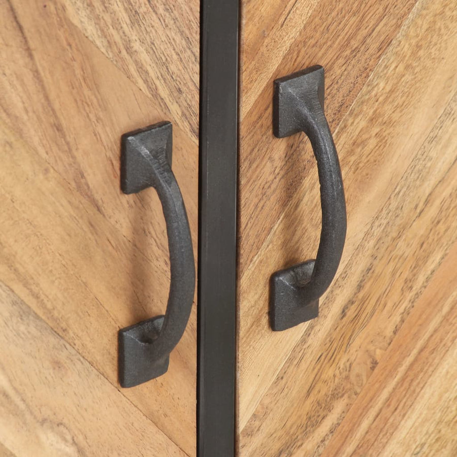 Tv-Meubel 120X30X40 Cm Massief Acaciahout Mozaïek