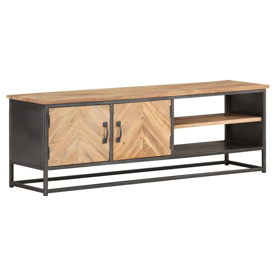 Tv-Meubel 120X30X40 Cm Massief Acaciahout Mozaïek