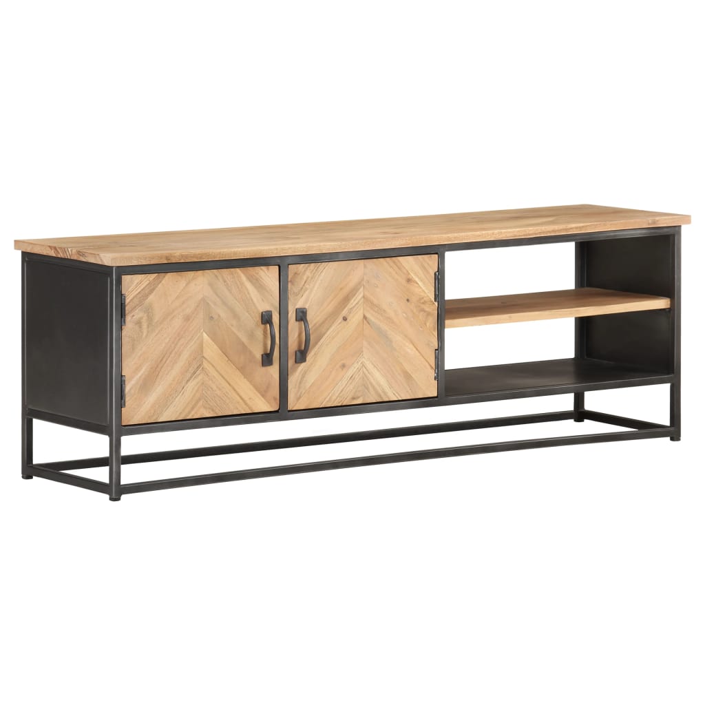 Tv-Meubel 120X30X40 Cm Massief Acaciahout Mozaïek