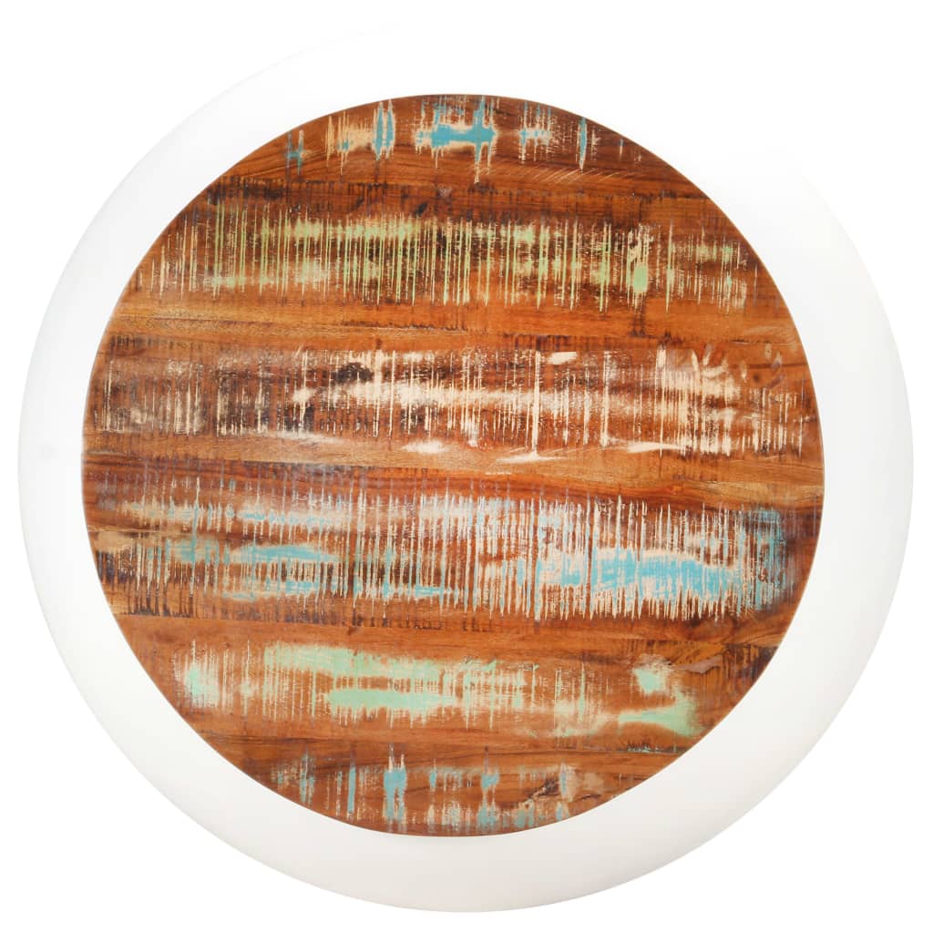Salontafel 68X Massief Gerecycled Hout 1 68 x 30 cm Wit