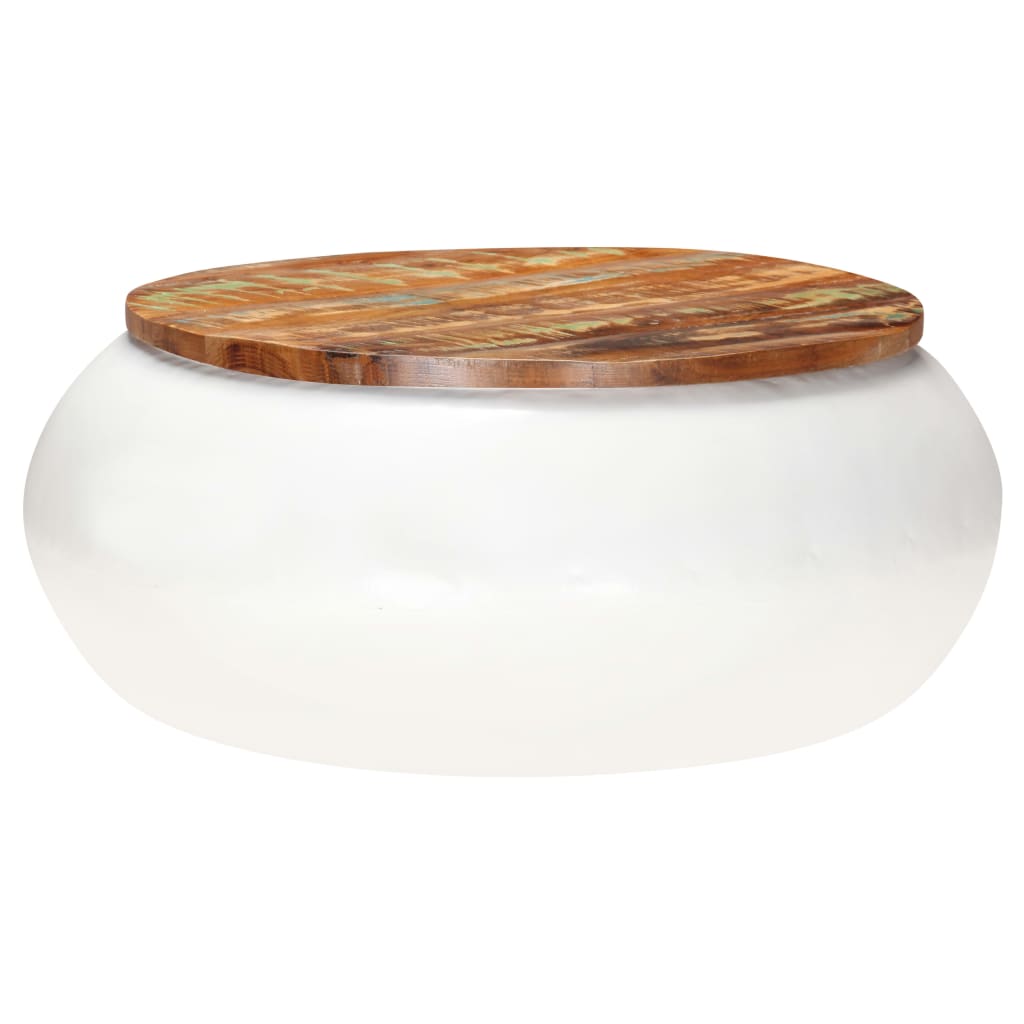 Salontafel 68X Massief Gerecycled Hout 1 68 x 30 cm Wit
