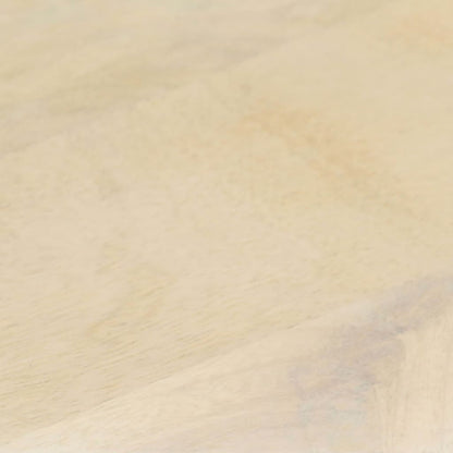 Salontafel 68x68x30 cm massief mangohout wit