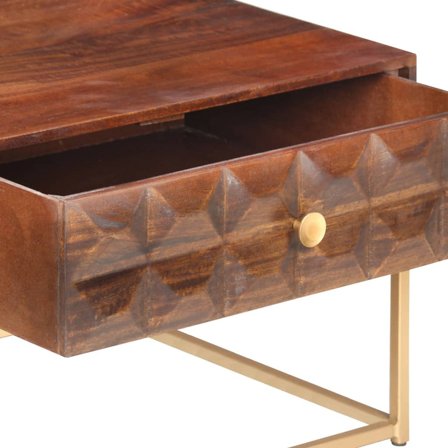 Salontafel 112X50X40 Cm Massief Mangohout