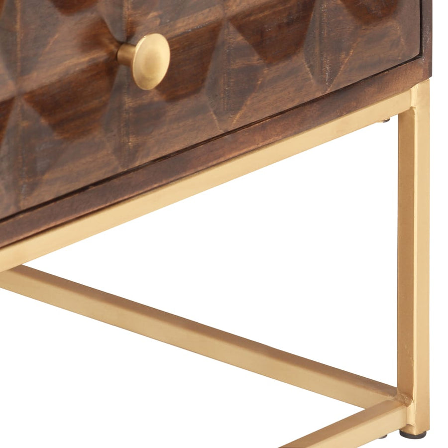 Salontafel 112X50X40 Cm Massief Mangohout