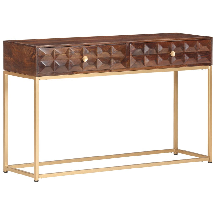 Wandtafel 122X36X75 Cm Massief Mangohout