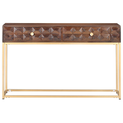 Wandtafel 122X36X75 Cm Massief Mangohout