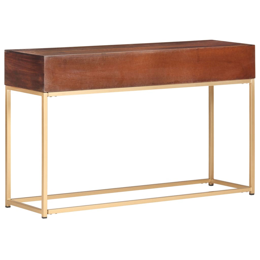 Wandtafel 122X36X75 Cm Massief Mangohout