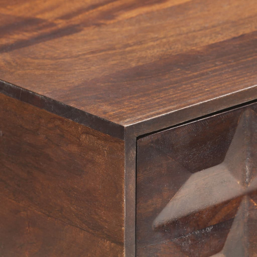 Wandtafel 122X36X75 Cm Massief Mangohout