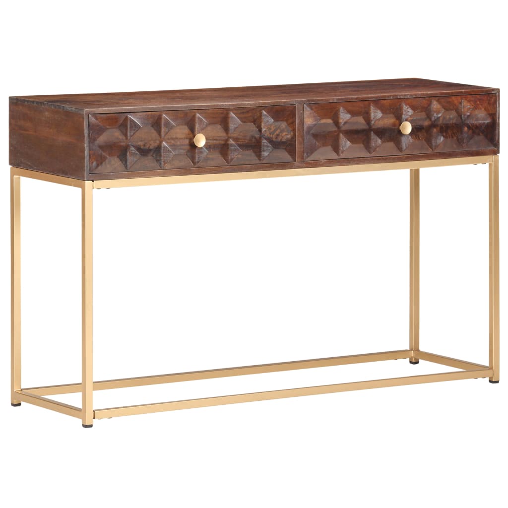 Wandtafel 122X36X75 Cm Massief Mangohout