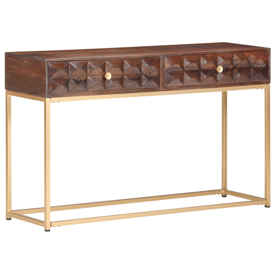 Wandtafel 122X36X75 Cm Massief Mangohout