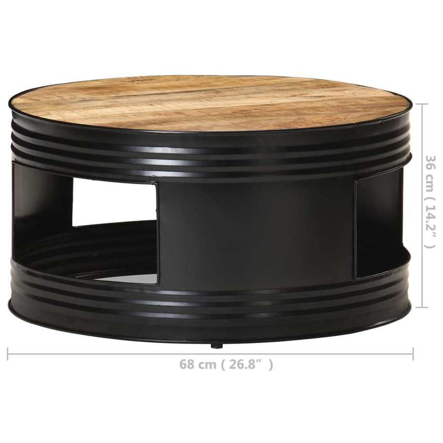 Salontafel 68X Massief Ruw Mangohout 1