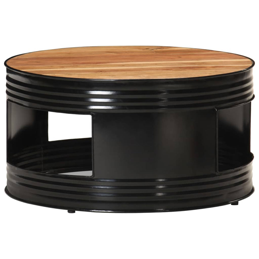 Salontafel 68X Massief Acaciahout Zwart 1