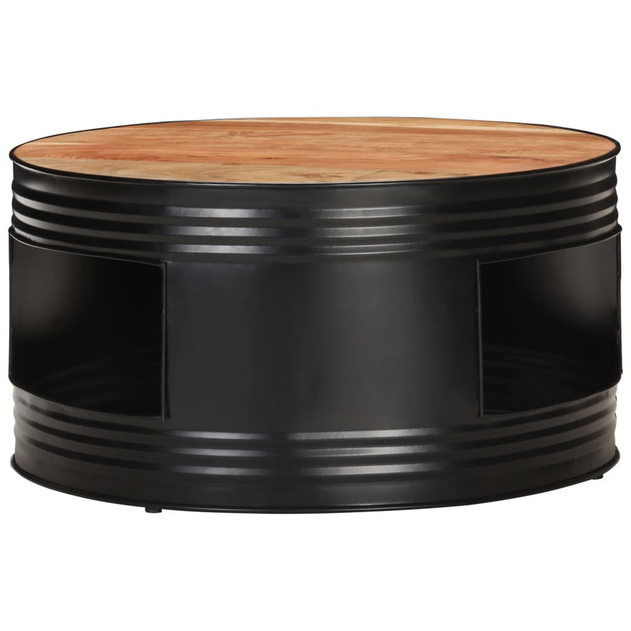 Salontafel 68X Massief Acaciahout Zwart 1