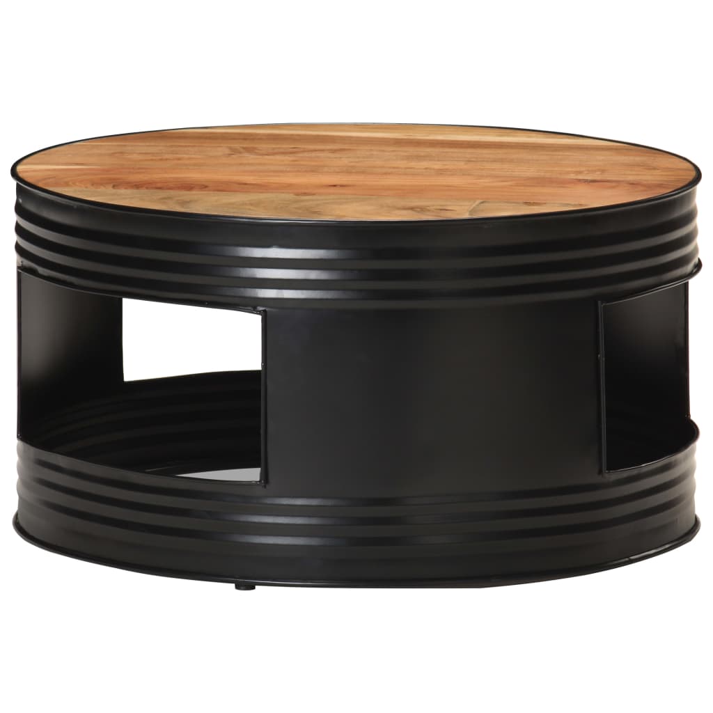 Salontafel 68X Massief Acaciahout Zwart 1