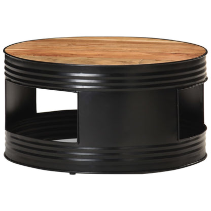 Salontafel 68X Massief Acaciahout Zwart 1
