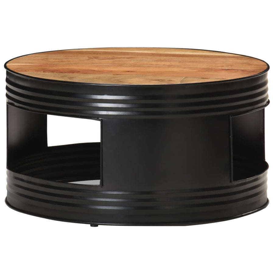 Salontafel 68X Massief Acaciahout Zwart 1