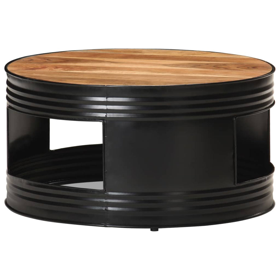 Salontafel 68X Massief Acaciahout Zwart 1
