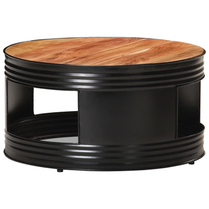 Salontafel 68X Massief Acaciahout Zwart 1