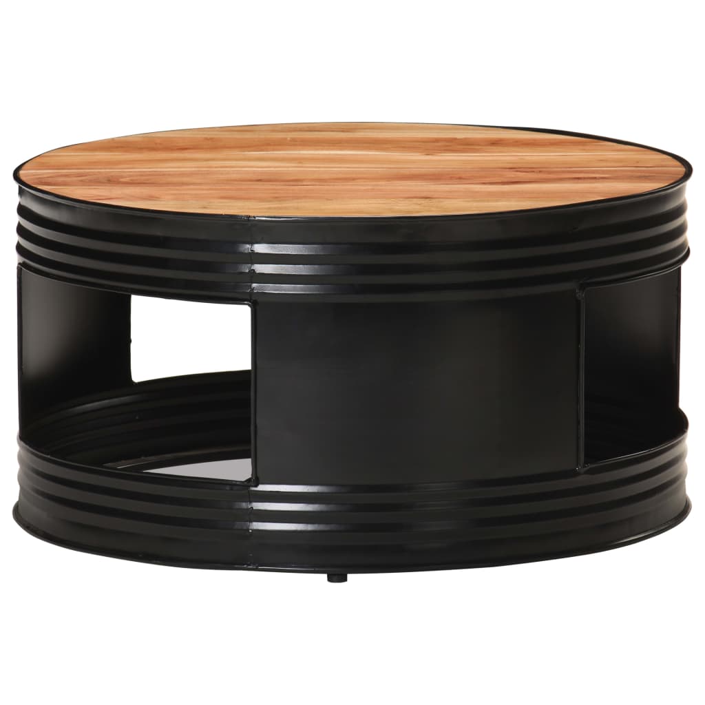 Salontafel 68X Massief Acaciahout Zwart 1